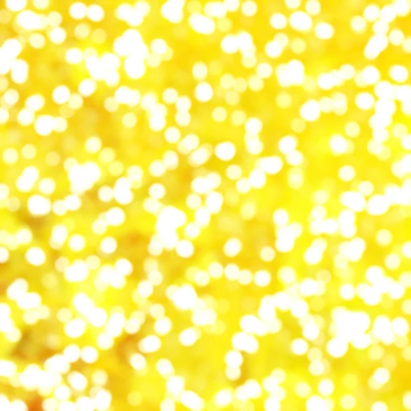 Desenfocado Único Abstracto Amarillo Bokeh Festivo Luces —  Fotos de Stock