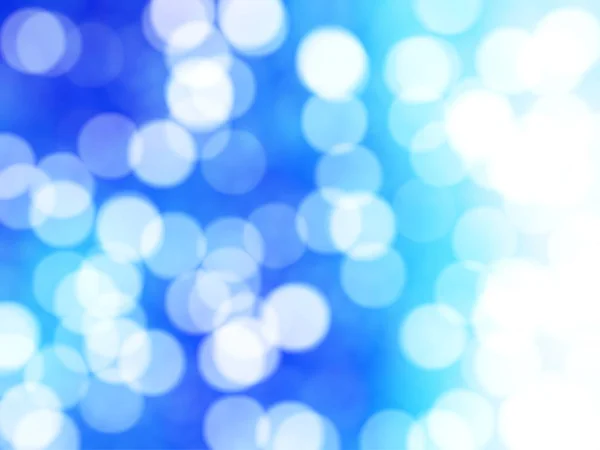 Desfocado Único Abstrato Azul Bokeh Luzes Festivas — Fotografia de Stock