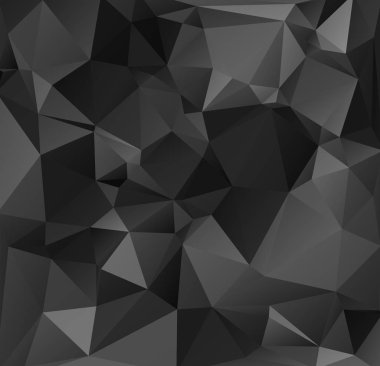 Siyah poligonal mozaik arka plan, yaratıcı tasarım şablonları