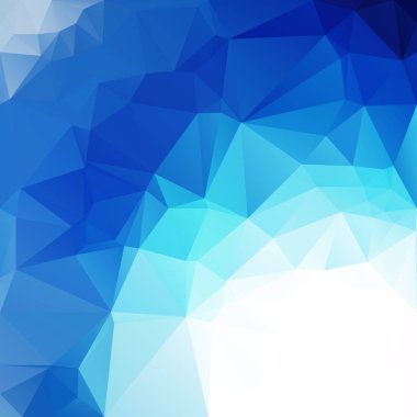 mavi çokgen mozaik arkaplan, yaratıcı tasarım şablonları