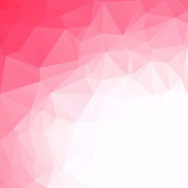 Kırmızı Çokgen Mozaik Arkaplan, Yaratıcı Tasarım Şablonları