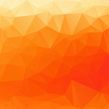 Turuncu poligonal mozaik arka plan yaratıcı tasarım şablonları