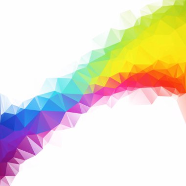 Renkli poligonal mozaik arka plan yaratıcı tasarım şablonları