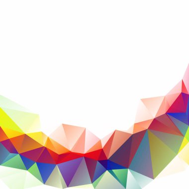 Renkli poligonal mozaik arka plan yaratıcı tasarım şablonları