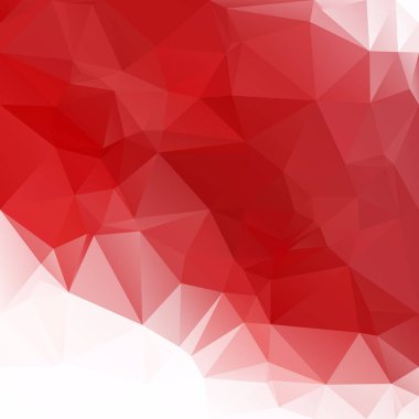 Kırmızı Çokgen Mozaik Arkaplan, Yaratıcı Tasarım Şablonları