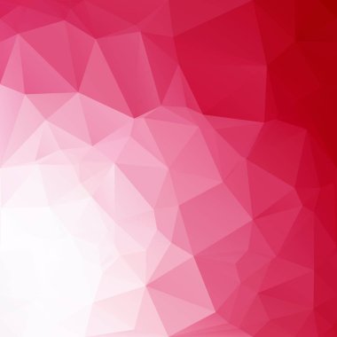 Kırmızı Çokgen Mozaik Arkaplan, Yaratıcı Tasarım Şablonları