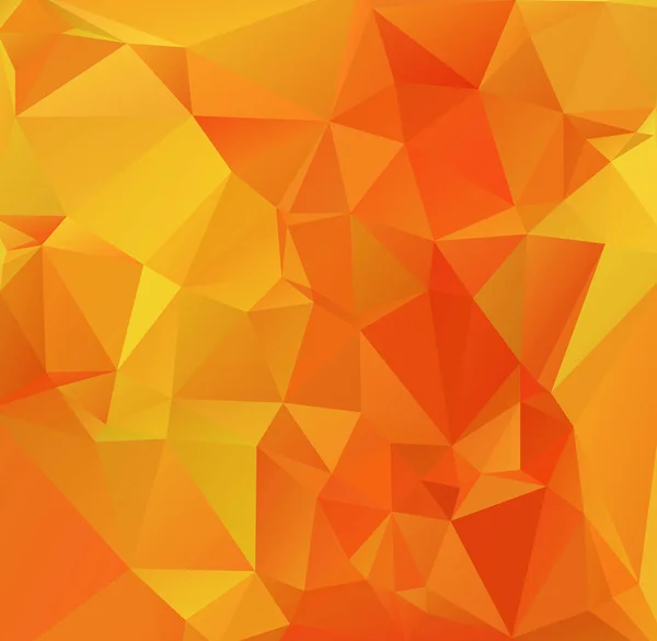 Orange Polygonal Mosaic Background Creative Design Templates — Stock Vector