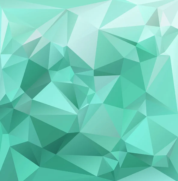 Fondo Mosaico Poligonal Verde Plantillas Diseño Creativo — Vector de stock