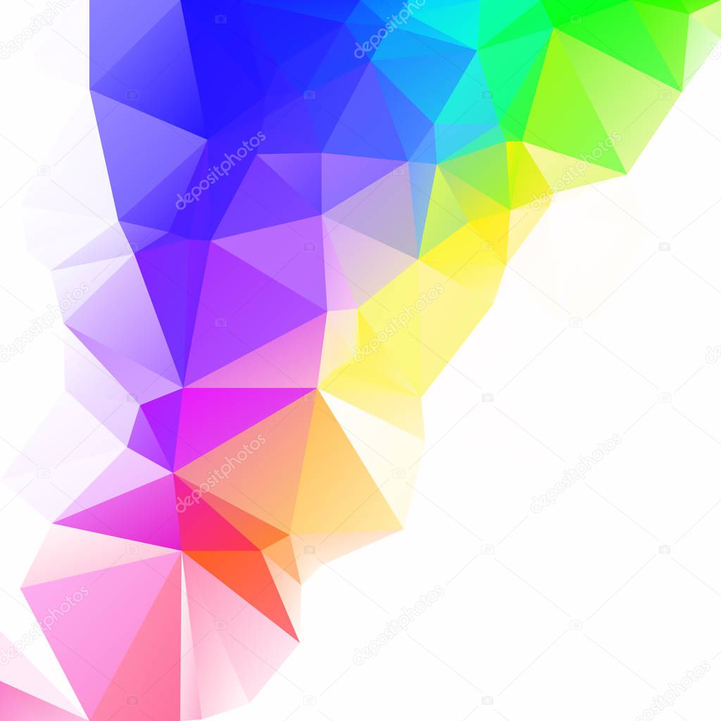 Colorful Polygonal Mosaic Background, Creative Design Templates