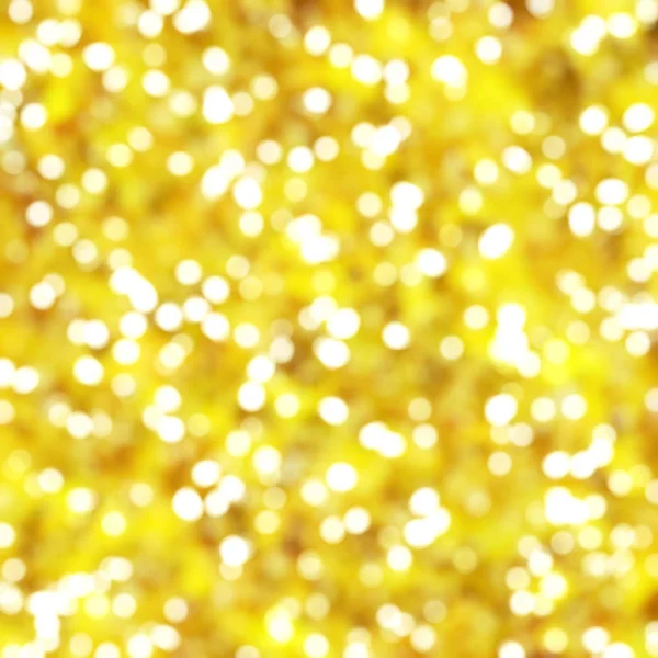 Desfocado Único Abstrato Amarelo Bokeh Luzes Festivas — Fotografia de Stock