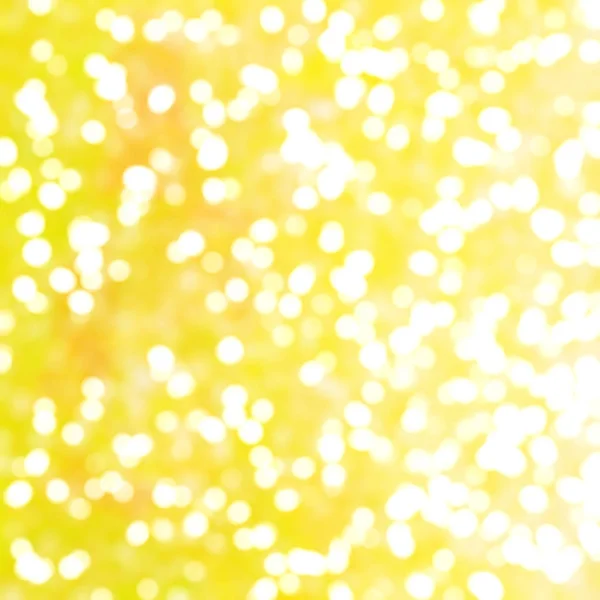 Luci Festive Bokeh Giallo Astratto Unico Sfocato — Foto Stock