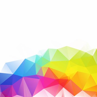 Renkli poligonal mozaik arka plan yaratıcı tasarım şablonları
