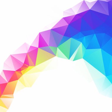 Renkli poligonal mozaik arka plan yaratıcı tasarım şablonları