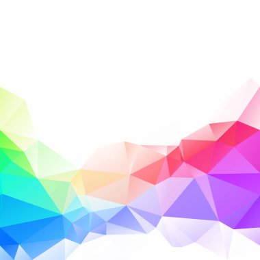 Renkli poligonal mozaik arka plan yaratıcı tasarım şablonları