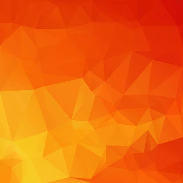 Orange Månghörnigt Mosaik Bakgrund Kreativ Designmallar — Stock vektor
