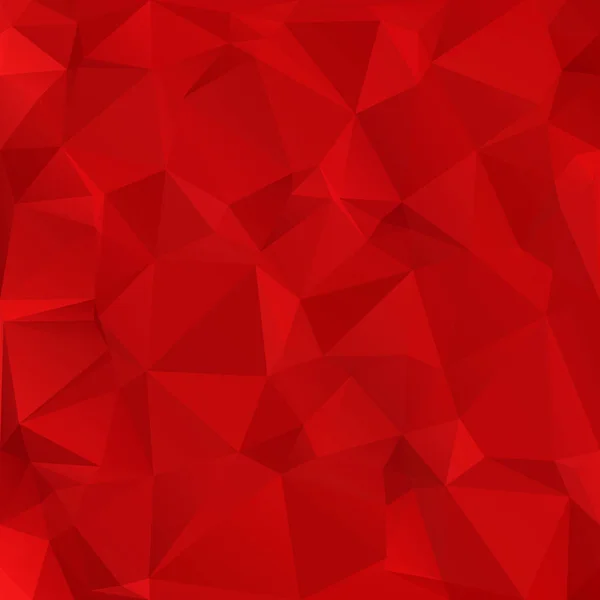 Kırmızı Çokgen Mozaik Arkaplan Yaratıcı Tasarım Şablonları — Stok Vektör