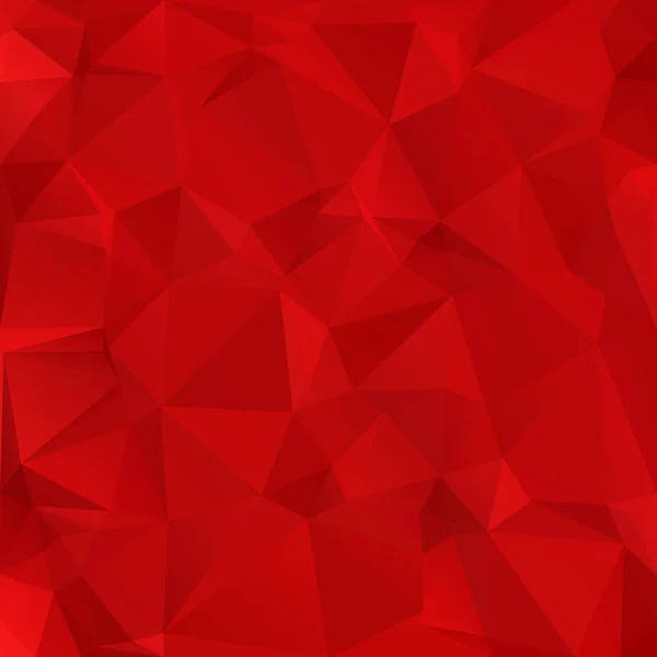 Fondo Mosaico Poligonal Rojo Plantillas Diseño Creativo — Vector de stock