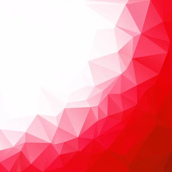 Fondo Mosaico Poligonal Rojo Plantillas Diseño Creativo — Vector de stock