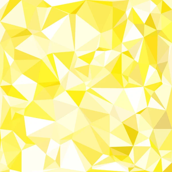 黄色多角形モザイク背景 クリエイティブデザインテンプレート — ストックベクタ