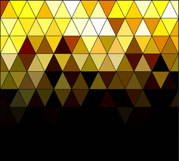 黄色の正方形グリッド モザイク背景 創造的なデザイン テンプレート — ストックベクタ