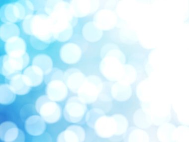 Ufuk benzersiz Soyut Mavi Bokeh şenlikli ışıklar