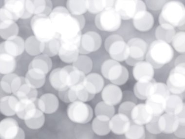 Ufuk benzersiz soyut gri beyaz Bokeh şenlikli ışıklar
