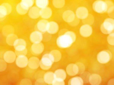 Ufuk benzersiz soyut sarı Bokeh şenlikli ışıklar