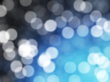 Ufuk benzersiz Soyut Mavi Bokeh şenlikli ışıklar