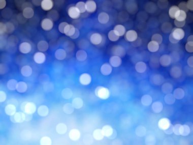 Ufuk benzersiz Soyut Mavi Bokeh şenlikli ışıklar