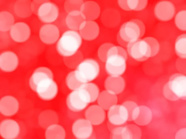 Desfocado Único Abstrato Vermelho Bokeh Luzes Festivas — Fotografia de Stock