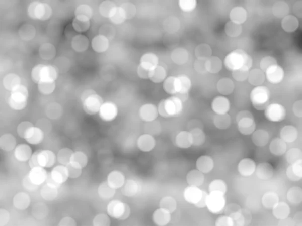 Desfocado Único Abstrato Cinza Branco Bokeh Luzes Festivas — Fotografia de Stock