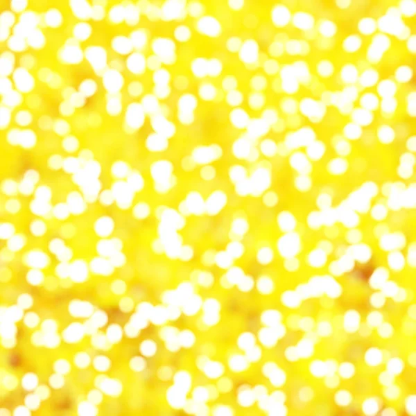 Desenfocado Único Abstracto Amarillo Bokeh Festivo Luces —  Fotos de Stock