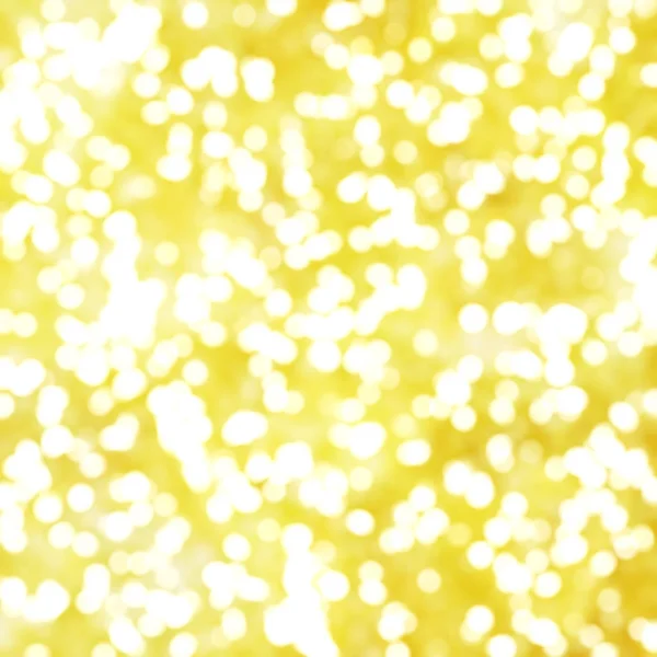 Luci Festive Bokeh Giallo Astratto Unico Sfocato — Foto Stock