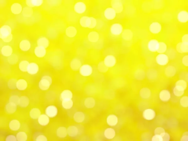 Defokussiert Einzigartige Abstrakte Gelbe Bokeh Festliche Lichter — Stockfoto