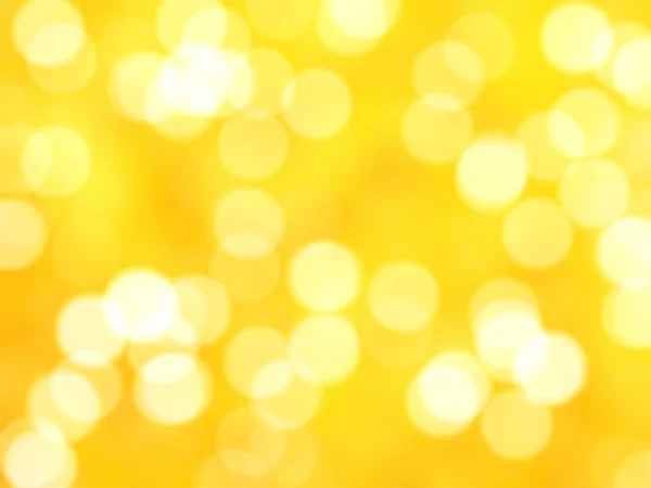 Desfocado Único Abstrato Amarelo Bokeh Luzes Festivas — Fotografia de Stock