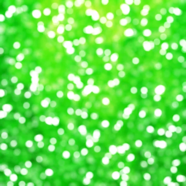 Lampu Festival Green Bokeh Abstrak Unique Yang Dipensiunkan — Stok Foto