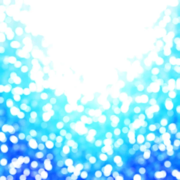 Desfocado Único Abstrato Azul Bokeh Luzes Festivas — Fotografia de Stock