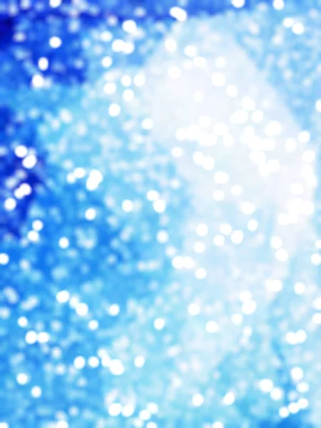 Intreepupil Unieke Abstract Blue Bokeh Feestelijke Verlichting — Stockfoto