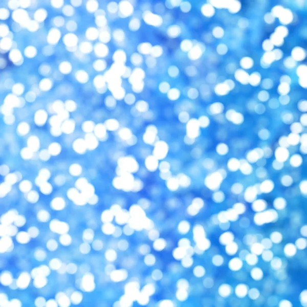 Desfocado Único Abstrato Azul Bokeh Luzes Festivas — Fotografia de Stock