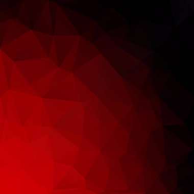 Kırmızı Çokgen Mozaik Arkaplan, Yaratıcı Tasarım Şablonları