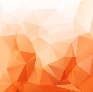 Turuncu poligonal mozaik arka plan yaratıcı tasarım şablonları