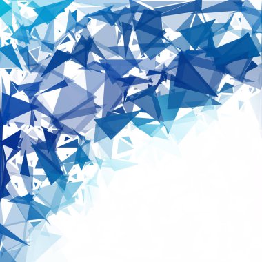 Mavi mola mozaik arka plan, yaratıcı tasarım şablonları