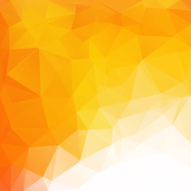 Turuncu poligonal mozaik arka plan yaratıcı tasarım şablonları