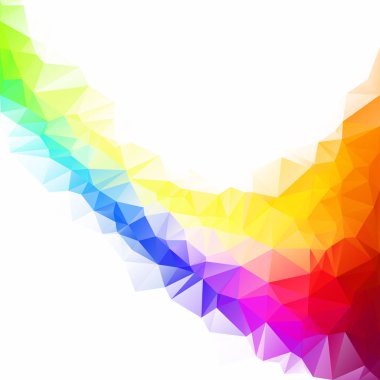 Renkli poligonal mozaik arka plan yaratıcı tasarım şablonları