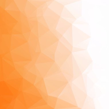 Turuncu poligonal mozaik arka plan yaratıcı tasarım şablonları