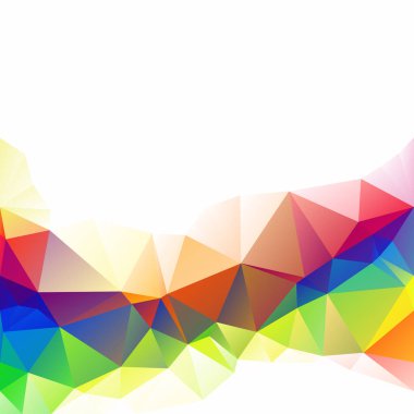 Renkli poligonal mozaik arka plan yaratıcı tasarım şablonları