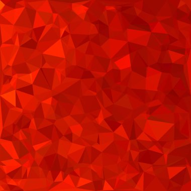 Kırmızı Çokgen Mozaik Arkaplan, Yaratıcı Tasarım Şablonları