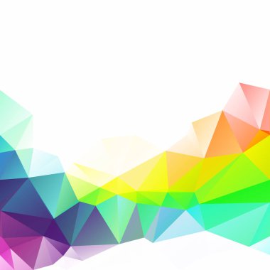 Renkli poligonal mozaik arka plan yaratıcı tasarım şablonları