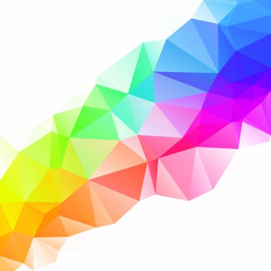 Renkli poligonal mozaik arka plan yaratıcı tasarım şablonları