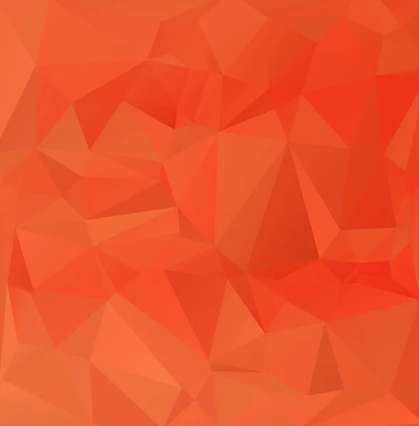 Arrière Plan Mosaïque Polygonale Orange Modèles Conception Créative — Image vectorielle